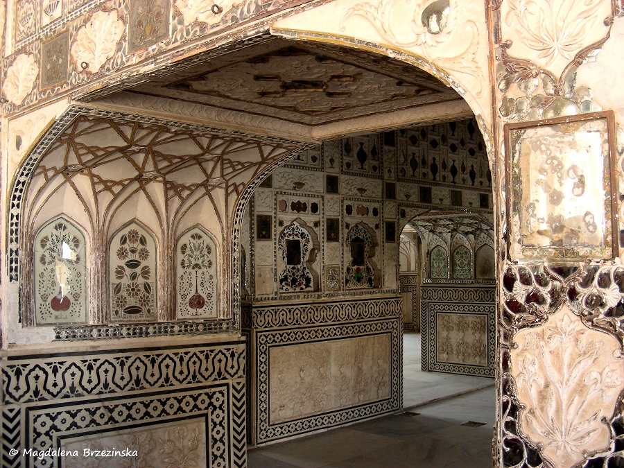 Sheesh Mahal Interior, czyli Pałac Luster Fort Amber, Indie, 2007 © Magdalena Brzezińska 